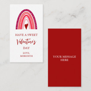 Carte De Correspondance Petites ont une sucré Valentine's Day Kids Class