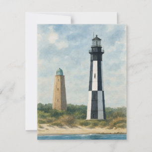 Carte De Correspondance Phare de Cape Henry