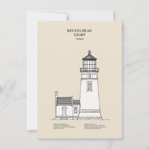 Carte De Correspondance Phare de Heceta Head - Oregon - SBD