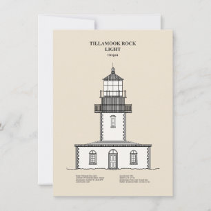 Carte De Correspondance Phare de Tillamook Rock - Oregon - SBD