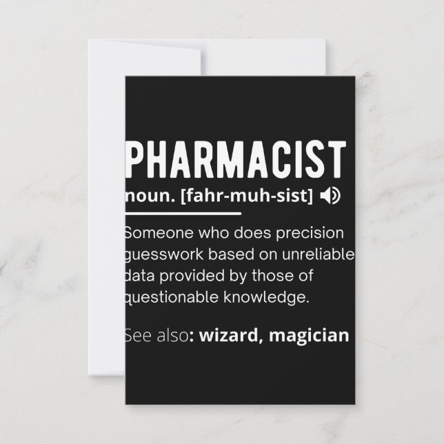 Carte De Correspondance pharmacien (Devant)