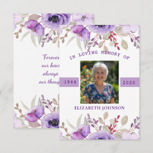 Carte De Correspondance Photo de condoléances funéraires Mémorial floral v