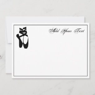 Carte De Correspondance Pieds de ballerine sur pointes DIY Couleur #2 Silh