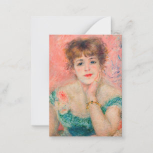 Carte De Correspondance Pierre-Auguste Renoir - Actrice Jeanne Samary
