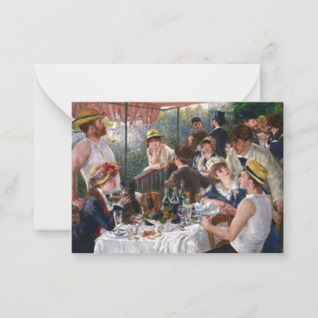 Carte De Correspondance Pierre-Auguste Renoir - Déjeuner de la fête nautiq (Devant)