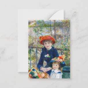 Carte De Correspondance Pierre-Auguste Renoir - Deux soeurs sur la terrass