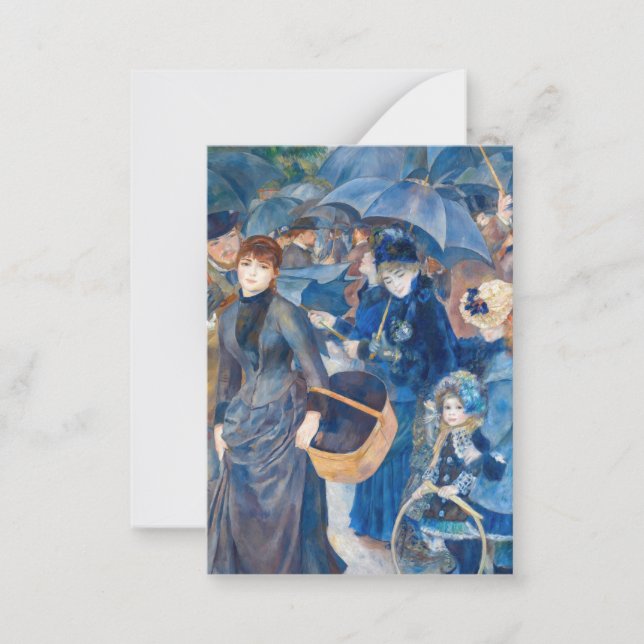 Carte De Correspondance Pierre-Auguste Renoir - Les Parapluies (Devant)