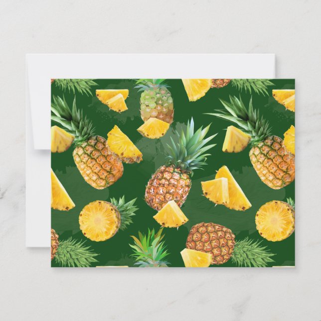 Carte De Correspondance Pineapple Pattern 9 (Devant)