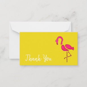 Carte De Correspondance Pink flamingo pop art unique