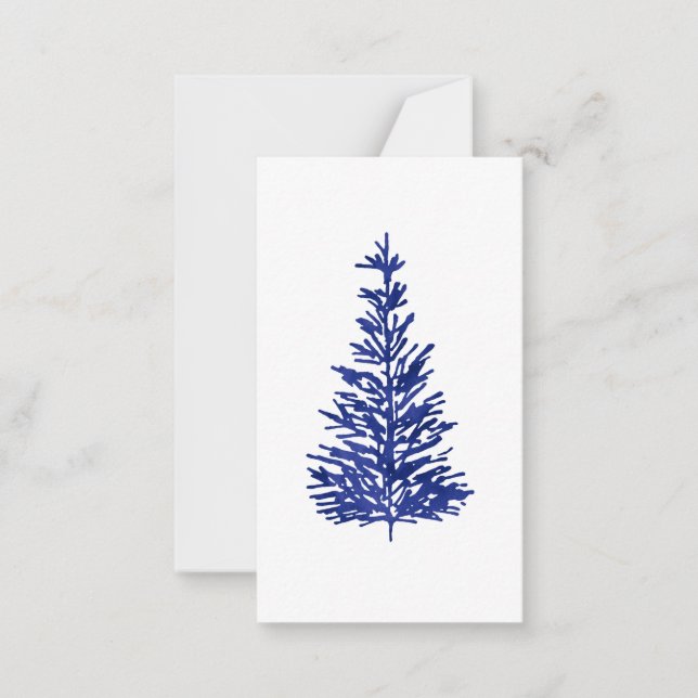 Carte De Correspondance Pins d'Indigo  (Devant)