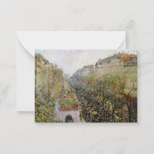 Carte De Correspondance Pissarro - Boulevard Montmartre, Mardi Gras