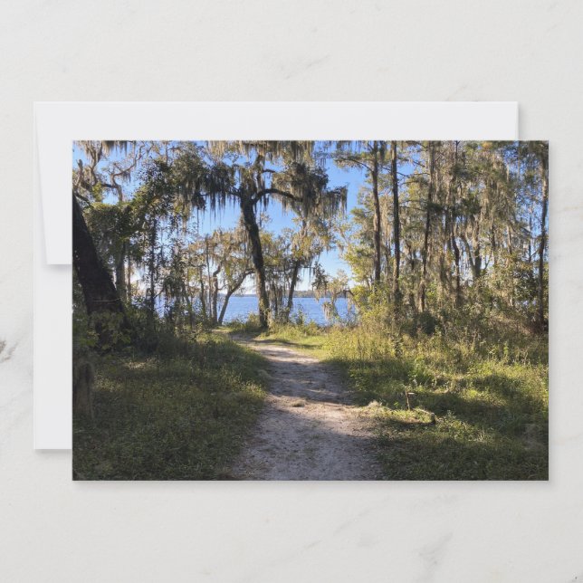 Carte De Correspondance Piste au bord de la rivière (Devant)