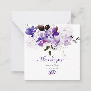 Carte De Correspondance PixDezines Aquarelle Douceurs pois violet violet v