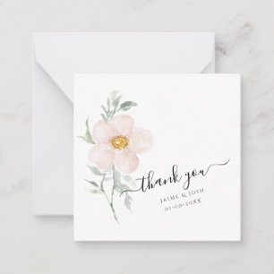 Carte De Correspondance PixDezines Aquarelle rose pâle Rose unique pétale