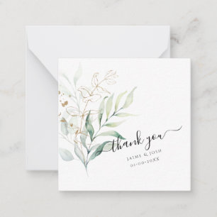 Carte De Correspondance PixDezines Aquarelle Verdure Eucalyptus