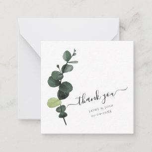 Carte De Correspondance PixDezines aquarelle vert luxuriant Eucalyptus