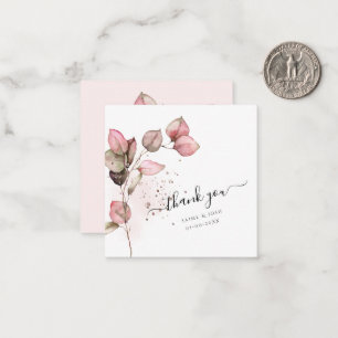 Carte De Correspondance PixDezines Dusty Pink H2 Branche d'eucalyptus