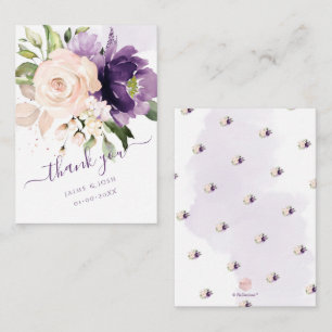 Carte De Correspondance PixDezines Fleurs Aquarelles Fleurs Roses Bleues M