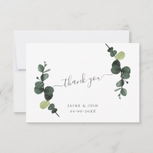 Carte De Correspondance PixDezines Watercolor Gum Eucalyptus Branches Note