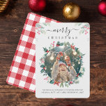 Carte De Correspondance Plaid Joyeux Noël Famille Photo Mistletoe<br><div class="desc">Une carte photo de Noël que vous pouvez facilement customiser. Ajoutez votre photo,  et modifiez le libellé et les noms en cliquant sur le bouton "Personnaliser".</div>