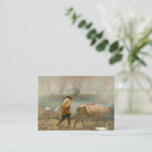 Carte De Correspondance Pluie d'avril par Newell Convers Wyeth