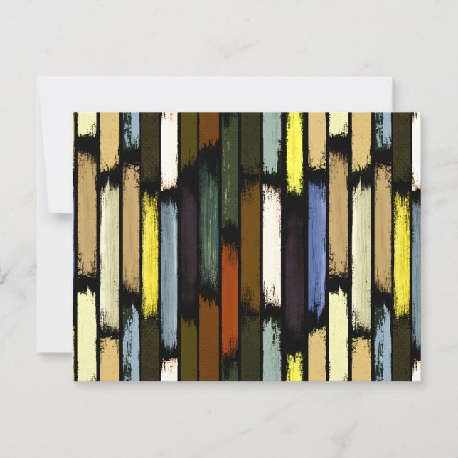 Carte De Correspondance Pluie de couleurs 4 (Devant)