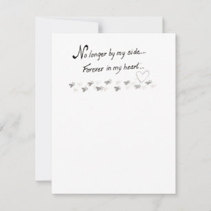 Carte De Correspondance Plus à mes côtés, pour toujours dans mon coeur