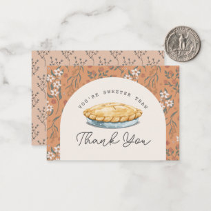 Carte De Correspondance Plus doux que le gâteau Orange 1er anniversaire Me