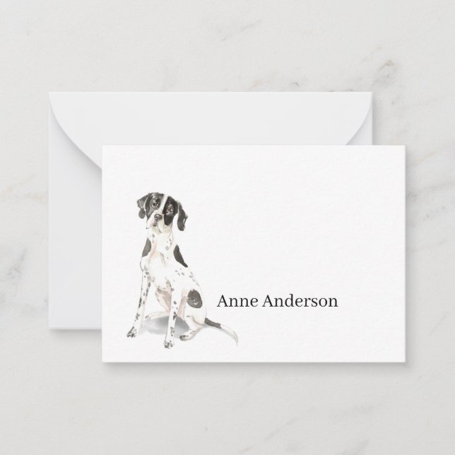Carte De Correspondance Pointeur Anglais (Devant)
