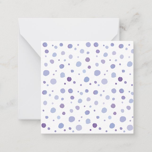 Carte De Correspondance points noirs peints à la main (Devant)