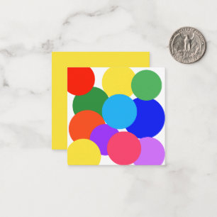 Carte De Correspondance Pois arc-en-ciel