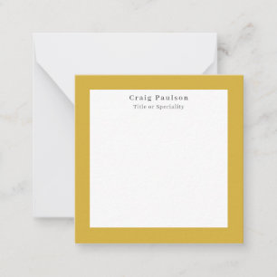 Carte De Correspondance Police Serif Simple Professionnel Plain Or Blanc