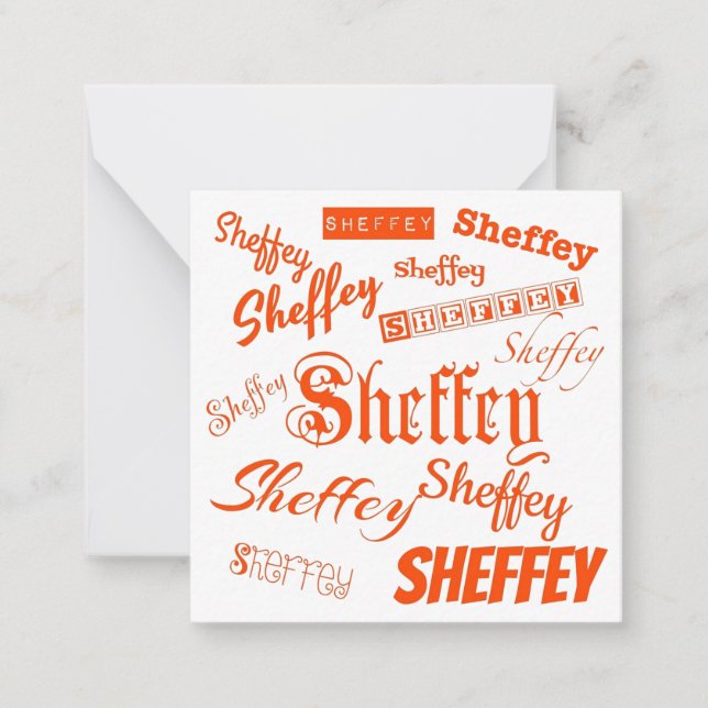 Carte De Correspondance Polices Orange Sheffey - 9569 (Devant)