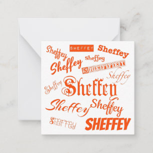Carte De Correspondance Polices Orange Sheffey - 9569