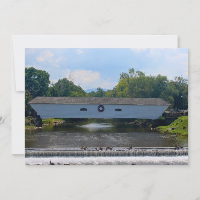 Carte De Correspondance Pont couvert d'Elizabethton (Devant)