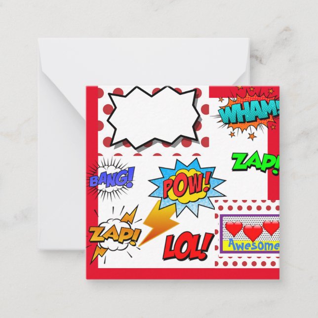 Carte De Correspondance Pop Art, Comédie, (Devant)