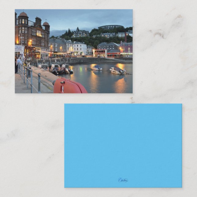 Carte De Correspondance Port Oban (Devant / Derrière)