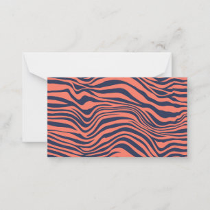 Carte De Correspondance Poster de animal Coral Glamore Tiger Stripes