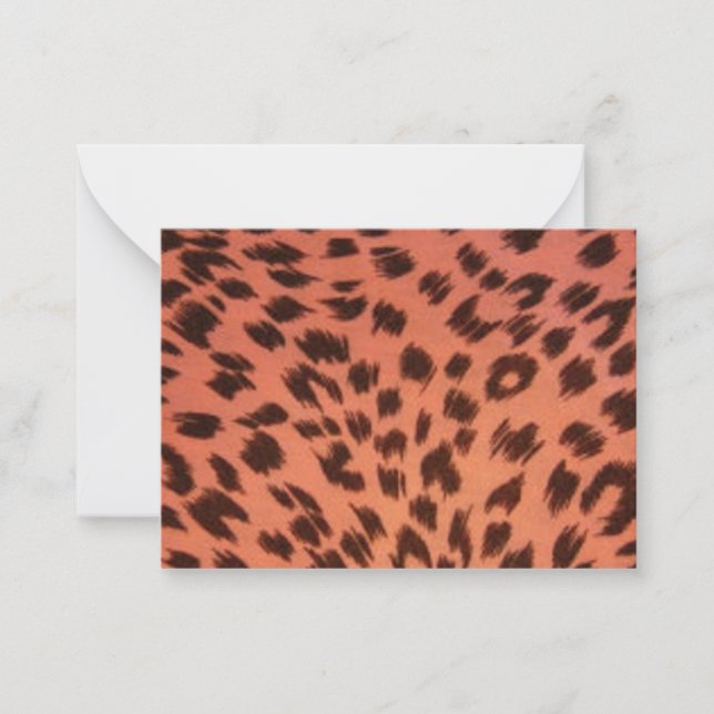 CARTE DE CORRESPONDANCE POSTER DE ANIMAL ROSE (Devant)