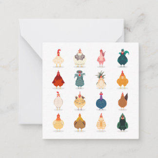 Carte De Correspondance Poulet mou