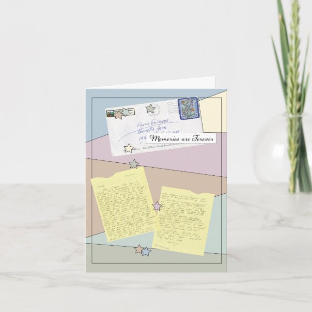 Carte de correspondance pour amis (Devant)