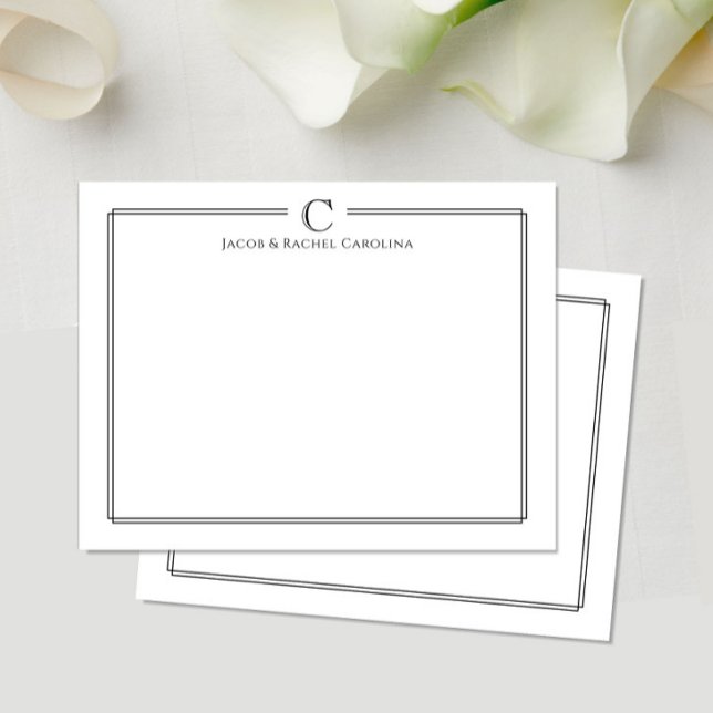 Carte de correspondance pour jeunes mariés avec in (Créateur téléchargé)