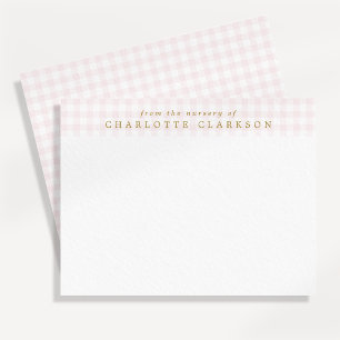Carte de correspondance pour la nurserie de bébé f