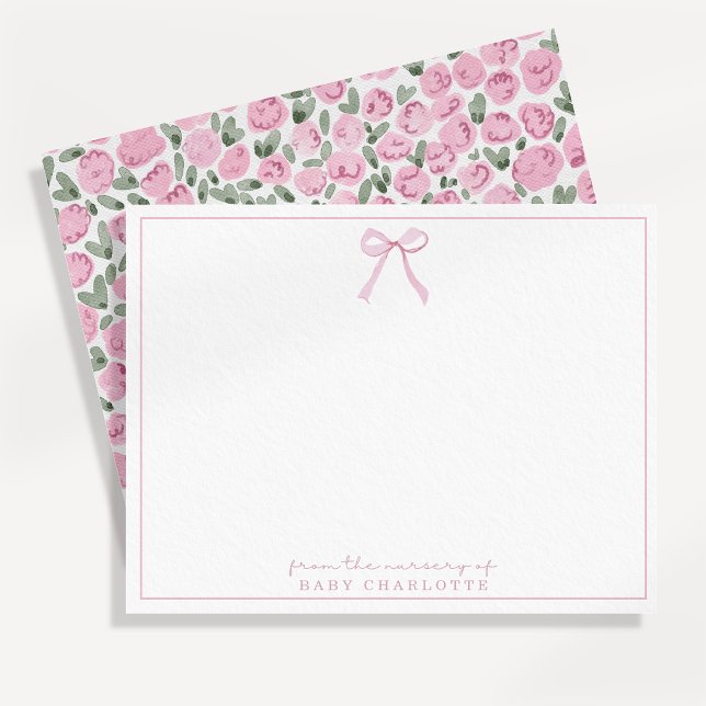 Carte de correspondance pour la nurserie de bébé f (Créateur téléchargé)