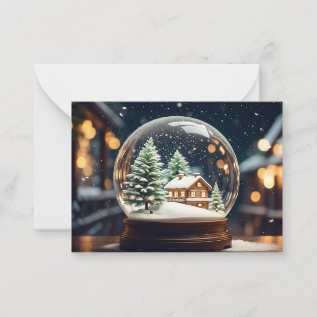 Carte De Correspondance Pour la personne qui a tout : Snowglobe (Devant)