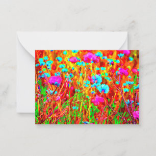 Carte De Correspondance Pré sauvage dans l'art pop fleuri