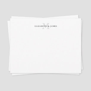 Carte De Correspondance Premier couple monographique personnalisé