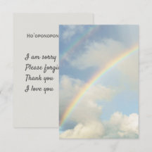 Prière Hoʻoponopono & photo de arc-en-ciel