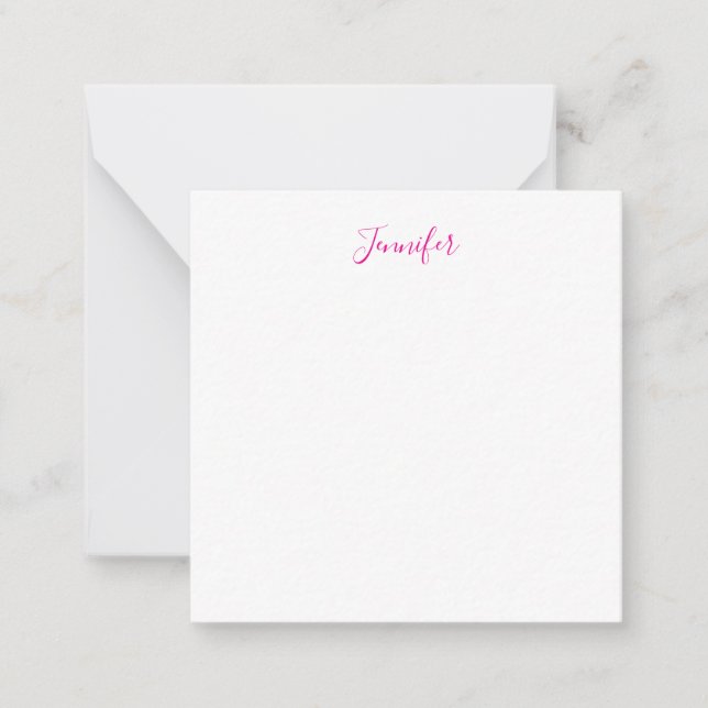 Carte De Correspondance Professional elegant modern minimalist plain name (Devant)