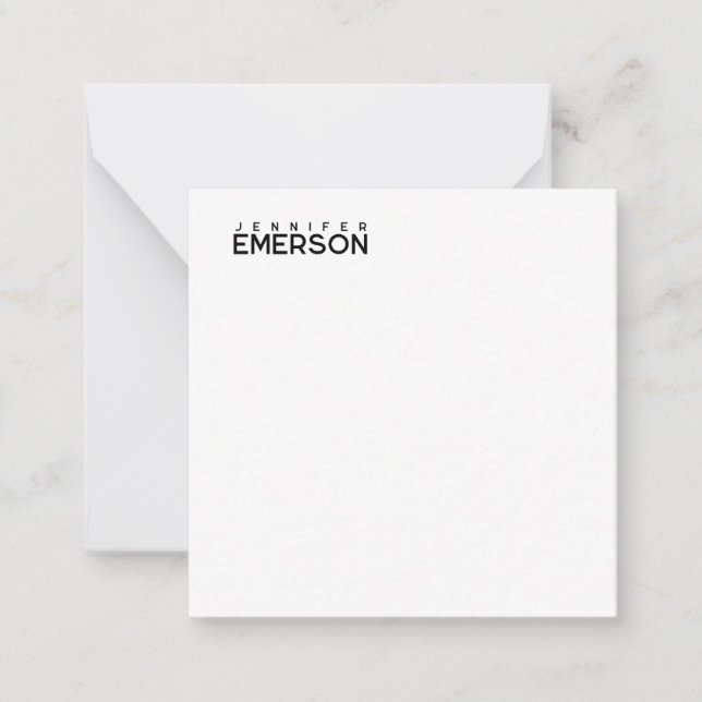 Carte De Correspondance Professional minimalist modern plain  (Devant)